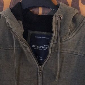 Nautica lined hoodie sweatshirt.